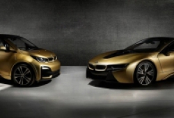 Bộ đội BMW i3 và i8 phủ vàng 24 carat độc nhất vô nhị