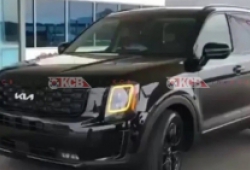 Kia Telluride 2022 lộ diện trên đường thử, có thêm phiên bản Nightfall Edition giống Seltos