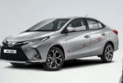 Lộ diện Toyota Yaris sedan 2021 qua hình phác thảo