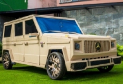 Mercedes Benz G63 chế từ bìa carton gây xôn xao tại Đắk Lắk