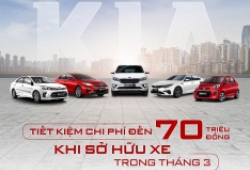 Nhận ưu đãi 70 triệu đồng khi mua xe Kia trong tháng 3