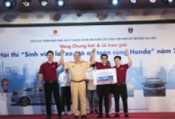 Sôi động vòng chung kết hội thi 'Sinh viên lái xe ôtô an toàn cùng Honda năm 2018'