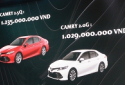 Toyota công bố giá bán Camry 2019, cao nhất 1,235 tỷ đồng